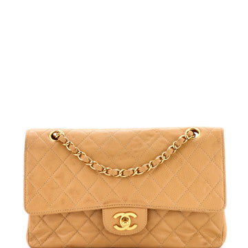 Vintage Classic Double Flap Bag Quilted Caviar Medium