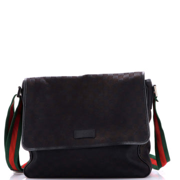 Web Strap Flap Messenger GG Canvas Medium