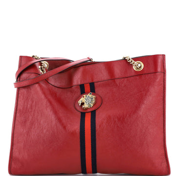 Rajah Chain Tote Leather Large