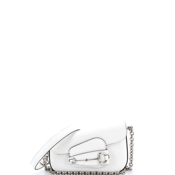 Horsebit 1955 Asymmetric Shoulder Bag Leather Mini