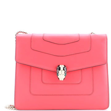 Serpenti Forever Square Shoulder Bag Leather Medium