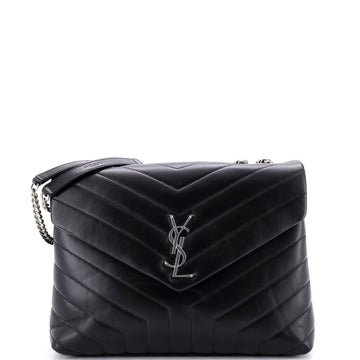 Loulou Shoulder Bag Matelasse Chevron Leather Medium