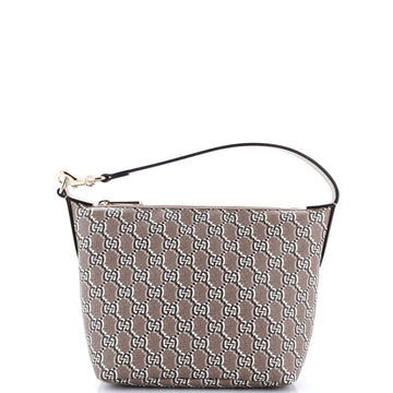 Ophidia Zip Shoulder Bag GG Shadow Coated Canvas Super Mini