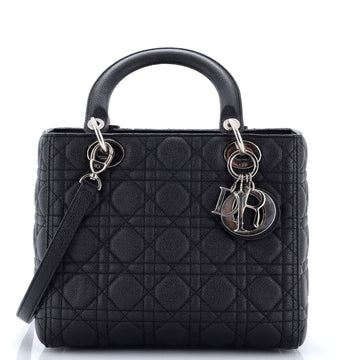 Lady Dior Bag Cannage Quilt Grained Calfskin Medium