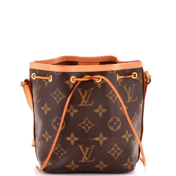 Noe Handbag Monogram Canvas Nano
