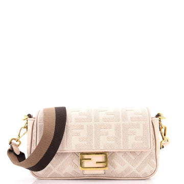 Baguette NM Bag Zucca Embroidered Canvas Medium