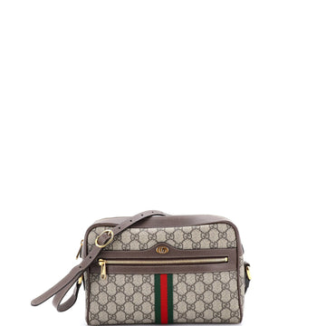 Ophidia Shoulder Bag GG Coated Canvas Small