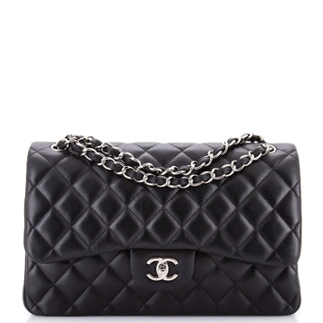 Classic Double Flap Bag Quilted Lambskin Jumbo