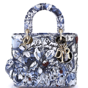 My ABCDior Lady Dior Bag Embroidered Printed Leather