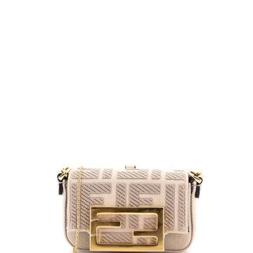 Chain Baguette Charm Bag Zucca Canvas Nano