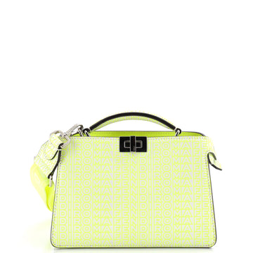 x Marc Jacobs Peekaboo ISeeU XCross Bag Printed Logo Embossed Leather