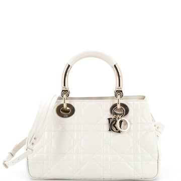 Lady 95.22 Bag Cannage Embossed Leather Medium