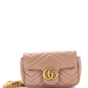 GG Marmont Flap Bag Matelasse Leather Mini