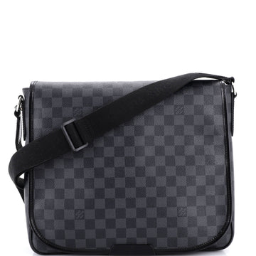 Renzo Messenger Bag Damier Graphite