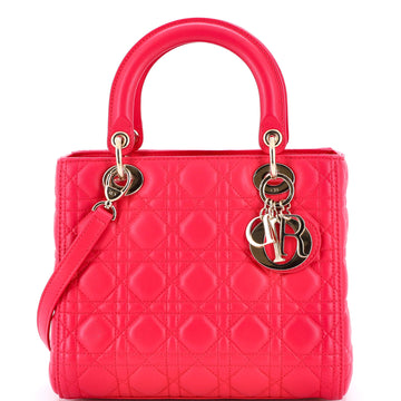 Lady Dior Bag Cannage Quilt Lambskin Medium