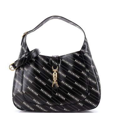 x Balenciaga The Hacker Project Jackie 1961 Hobo Printed Leather Medium