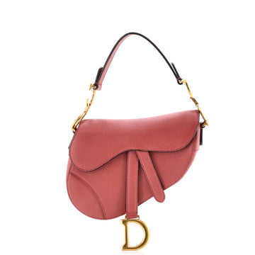 Saddle Handbag Leather Mini