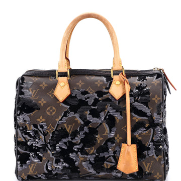 Speedy Handbag Fleur De Jais Monogram Canvas 30