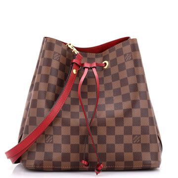 NeoNoe Handbag Damier with Leather MM