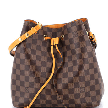 NeoNoe Handbag Damier with Leather MM