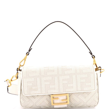 Baguette NM Bag Zucca Embroidered Canvas Medium