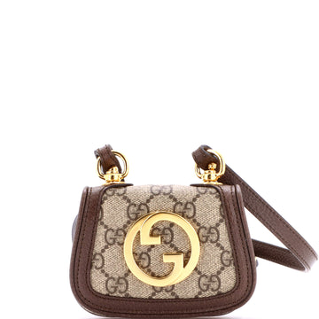 Blondie NM Card Case Wallet with Strap GG Coated Canvas
