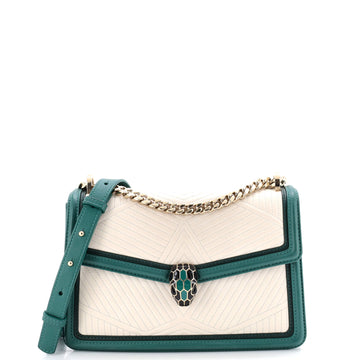 Serpenti Forever Shoulder Bag Quilted Leather Small
