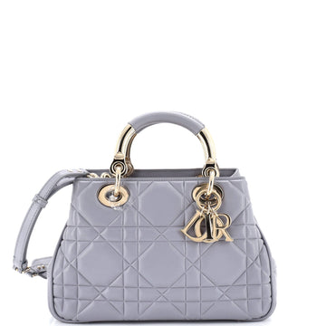 Lady 95.22 Bag Cannage Embossed Leather Small