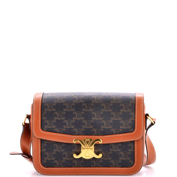 Triomphe Shoulder Bag Triomphe Coated Canvas Medium