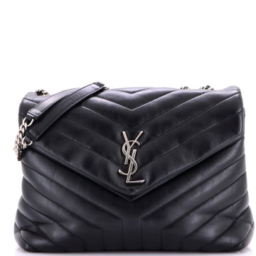 Loulou Shoulder Bag Matelasse Chevron Leather Medium