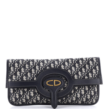 Fold Over Clutch Oblique Canvas