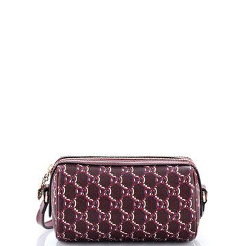 Cylindrical Shoulder Bag GG Shadow Coated Canvas Mini