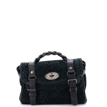 Alexa Satchel NM Printed Suede and Leather Mini