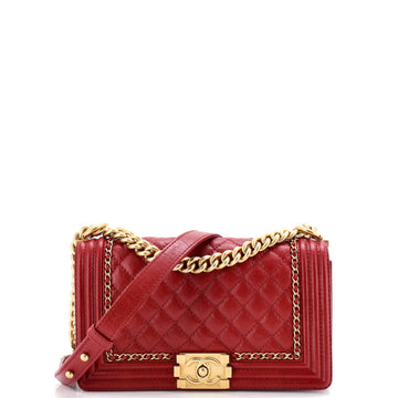 Jacket Boy Flap Bag Quilted Aged Calfskin Old Medium