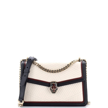 Serpenti Forever Shoulder Bag Quilted Leather Small