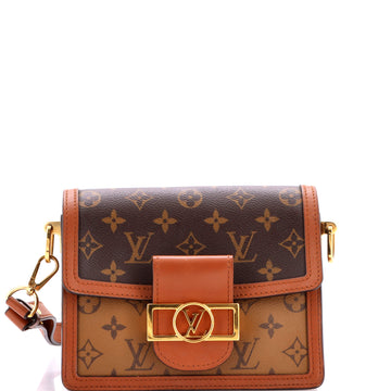 Dauphine Shoulder Bag Reverse Monogram Canvas Mini