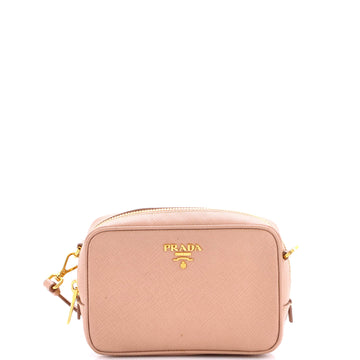 Zip Crossbody Bag Saffiano Leather Mini