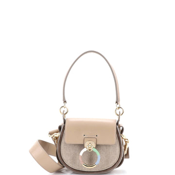 Tess Bag Linen and Leather Small