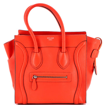 Luggage Bag Grainy Leather Micro