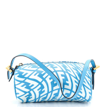 Zip Shoulder Bag Vertigo Zucca Coated Canvas Mini