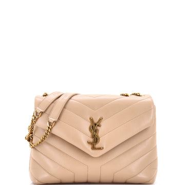 Loulou Shoulder Bag Matelasse Chevron Leather Small