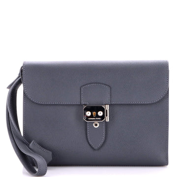 Sac a Depeches Wristlet Pouch Epsom 24