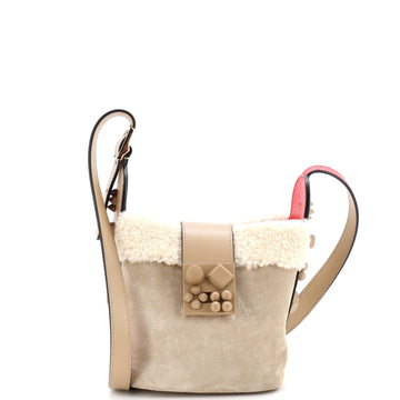 Carasky Bucket Bag Suede with Shearling Mini
