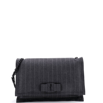 Viva Bow Flap Bag Printed Leather Medium