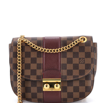 Wight Handbag Damier with Leather