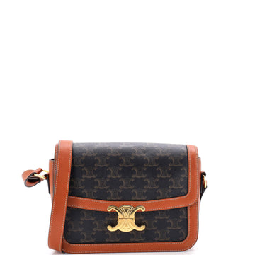 Triomphe Shoulder Bag Triomphe Coated Canvas Medium