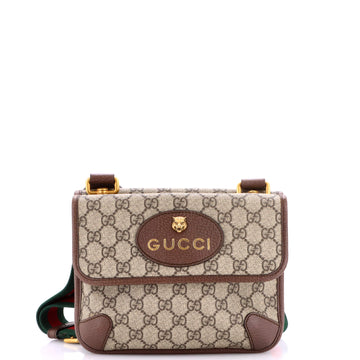 Neo Vintage Flap Messenger GG Coated Canvas Small