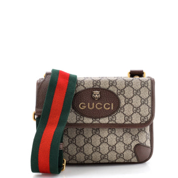 Neo Vintage Flap Messenger GG Coated Canvas Small