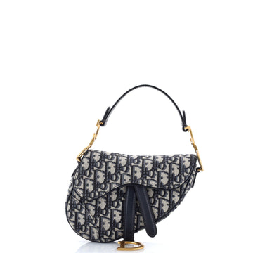 Saddle Handbag Oblique Canvas Mini