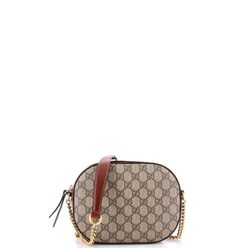 Chain Crossbody Bag GG Coated Canvas and Leather Mini